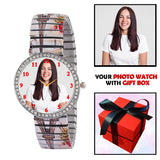 Personalized Watch For Fashionable Lady With Stretchable Band (Print As Available)