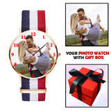Nylon Strap Watch With Personal Picture For Him