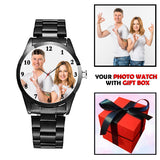 Classic Black Personalized Watch For Him