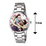 Silver Analogue Personalized Wrist Watch