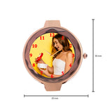 Dual Tone Custom Watch With Photo For Girls