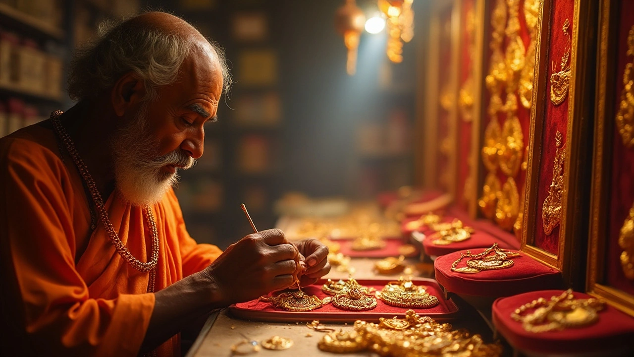 Discovering the Finest Country for Luxury Jewelry: Temple Jewellery from India